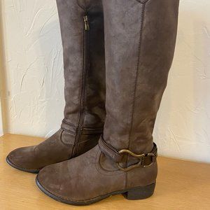 Distressed Tall Riding Boots Size 9